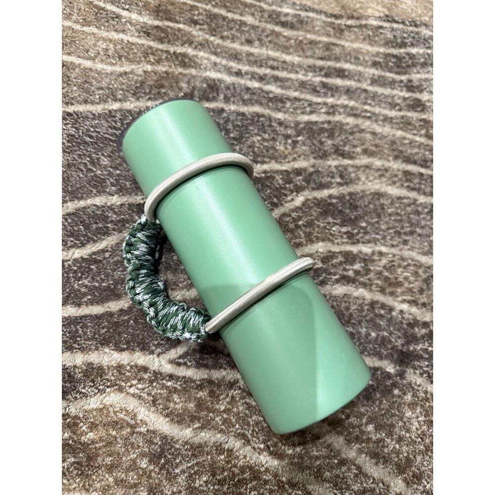 Cool unique army green bottle with Handle summer dark green